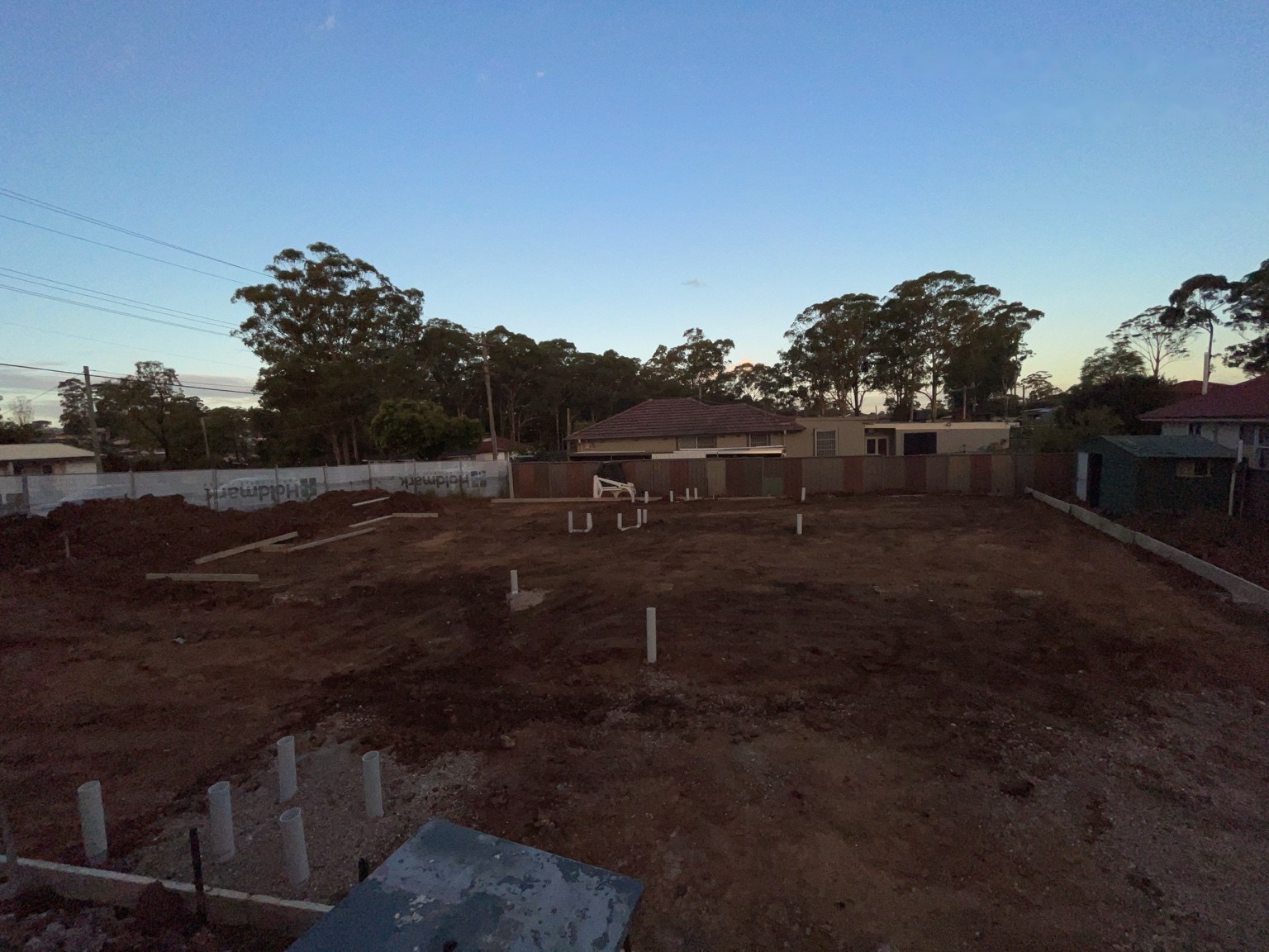 Cartwright Avenue site before construction